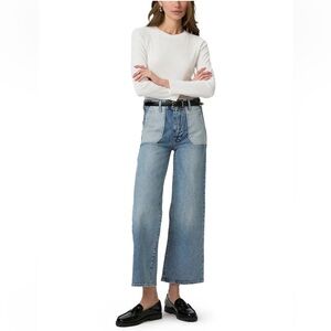 NEW 💎 PAIGE Women's Sasha Ankle With Reverse Utility Pockets Jeans size 27 28